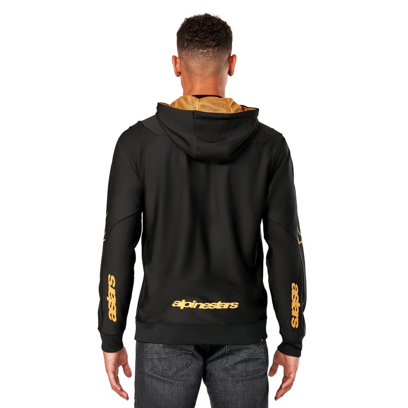 Alpinestars Sessions 3 Hoodie zwart en goud