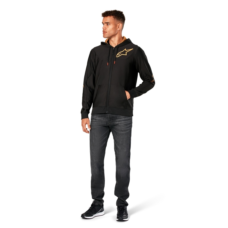 Alpinestars Sessions 3 Hoodie zwart en goud