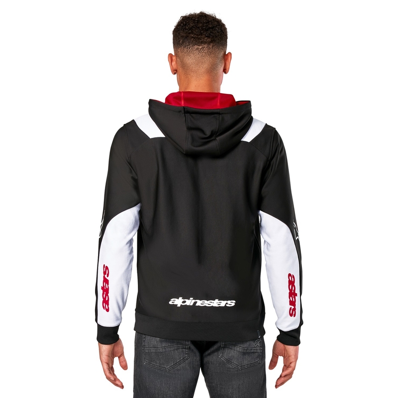 Alpinestars Sessions 3 Hoodie zwart, wit en rood
