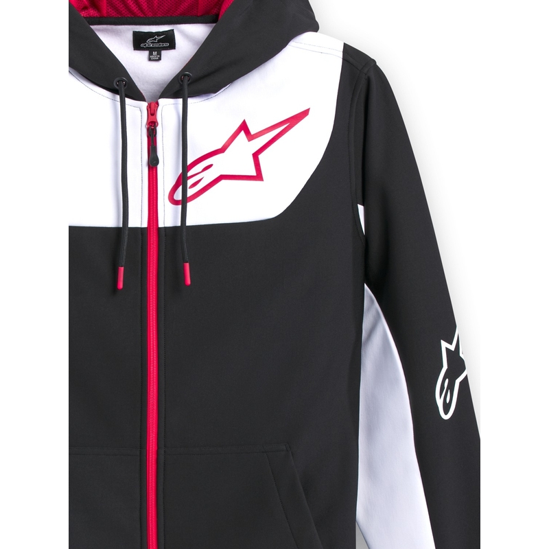 Alpinestars Sessions 3 Hoodie zwart, wit en rood