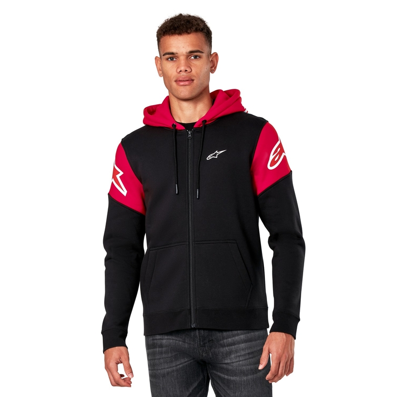 Alpinestars Velocity Hoodie zwart en rood
