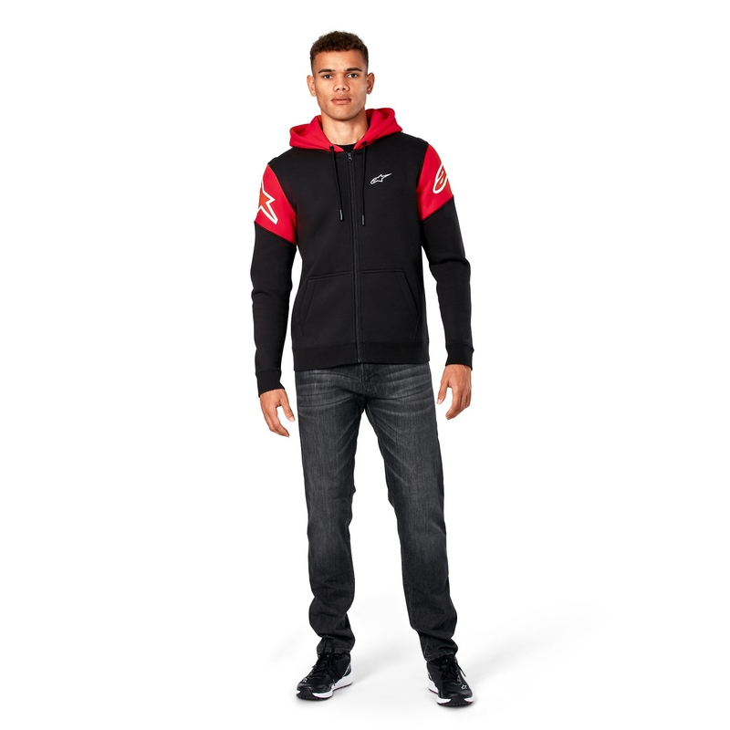 Alpinestars Velocity Hoodie zwart en rood