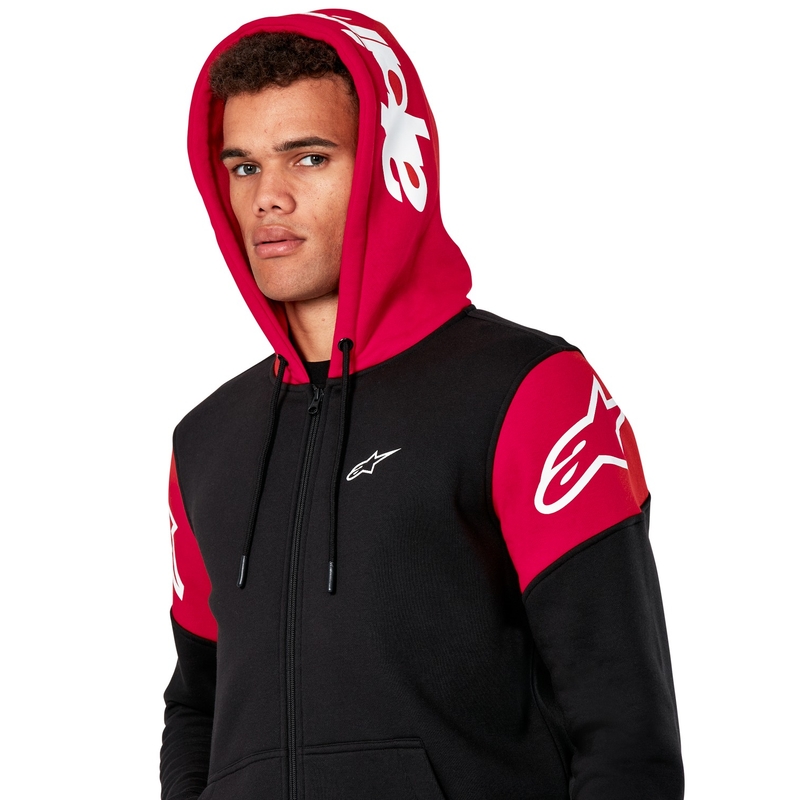 Alpinestars Velocity Hoodie zwart en rood