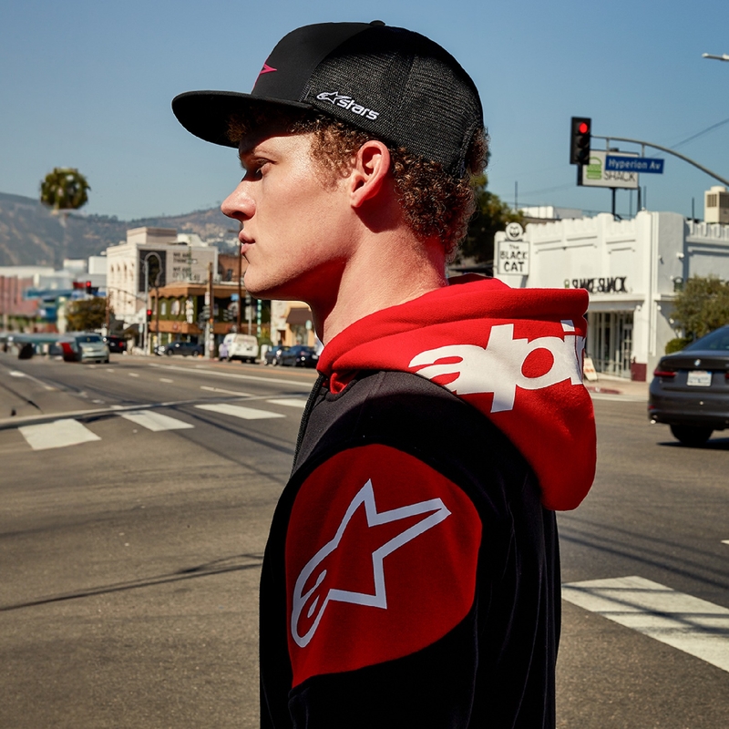 Alpinestars Velocity Hoodie zwart en rood