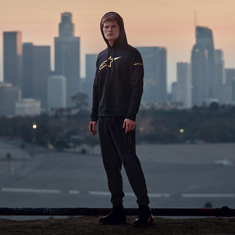 Alpinestars Vergulde Hoodie zwart en goud