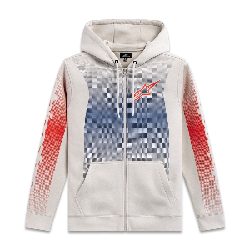 Alpinestars Arising Hoodie wit-wit-blauw-rood