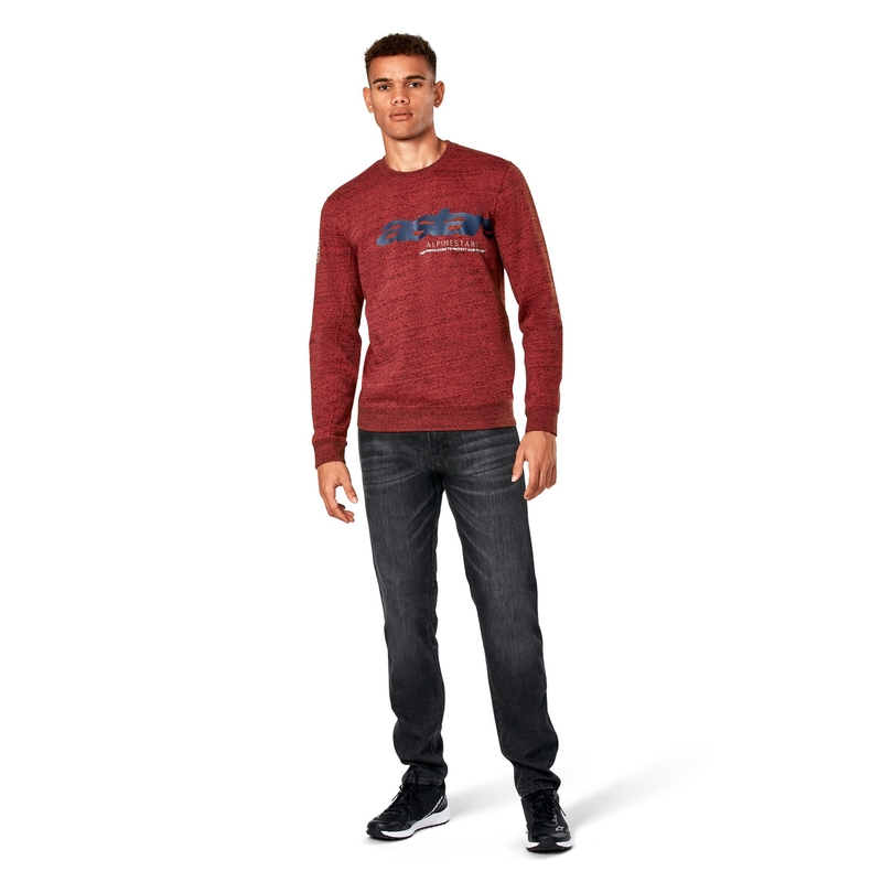 Alpinestars Episode Crew Fleece donkerrood