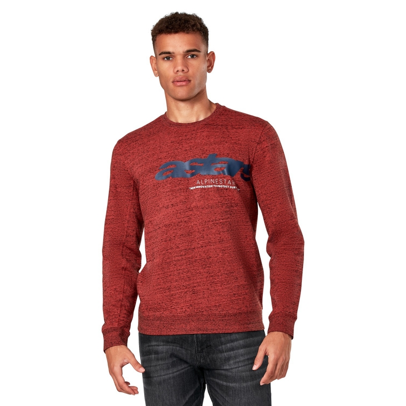Alpinestars Episode Crew Fleece donkerrood
