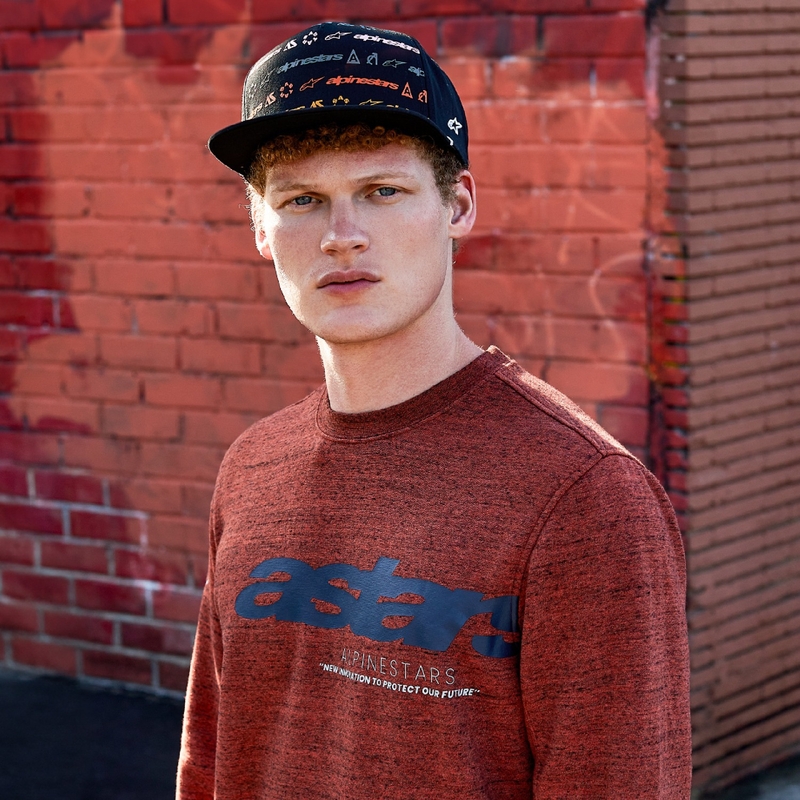 Alpinestars Episode Crew Fleece donkerrood