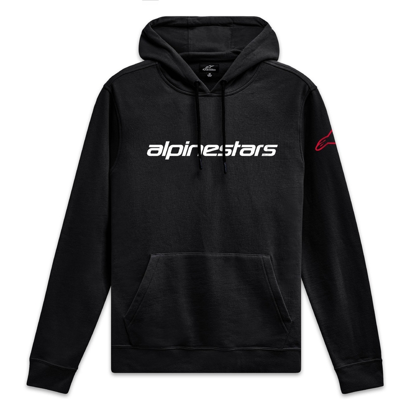 Alpinestars Wordmark Hoodie 3 zwart, wit en rood
