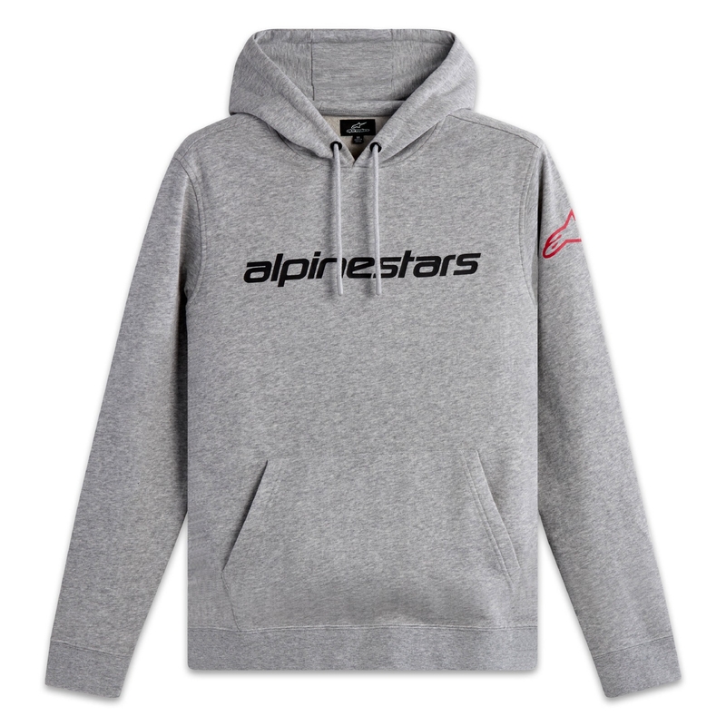 Alpinestars Wordmark Hoodie 3 grijs-rood-zwart
