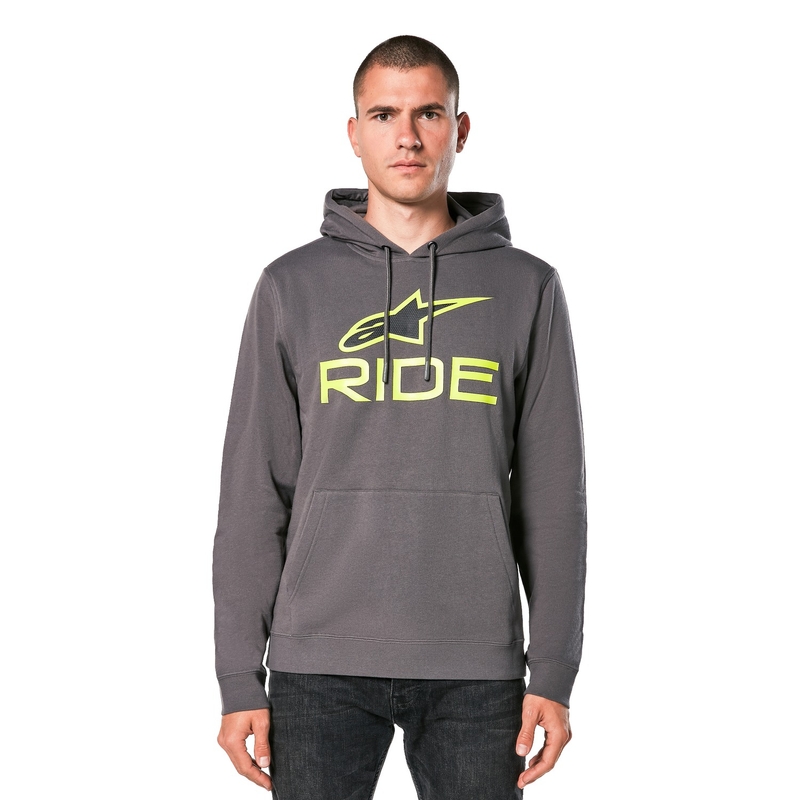 Alpinestars Ride 4.0 grijs-geel-zwarte hoodie