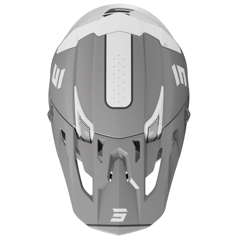 Motorcrosshelm Shot Core Honor grijs-parel