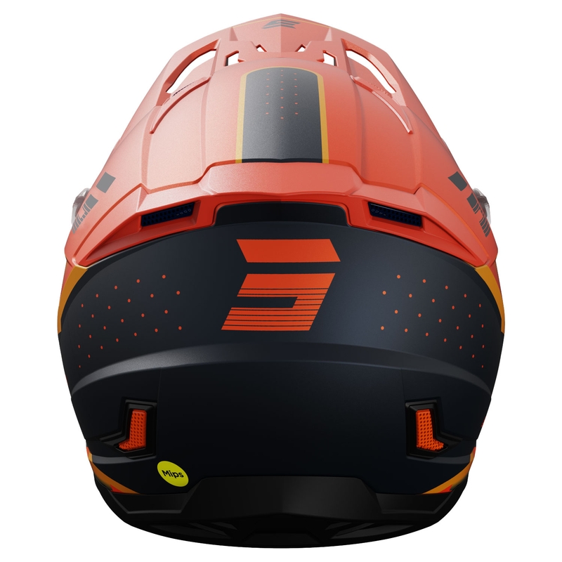 Motorcrosshelm Shot Core Honor oranje-zwart mat