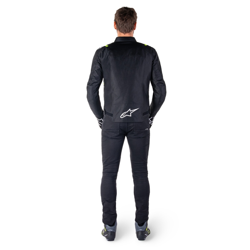 Alpinestars T-SPS 2 Waterdicht Zwart, Wit en Fluo Geel Motorjack