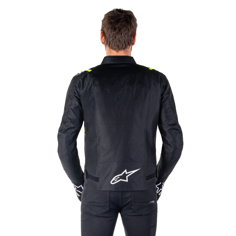 Alpinestars T-SPS 2 Waterdicht Zwart, Wit en Fluo Geel Motorjack