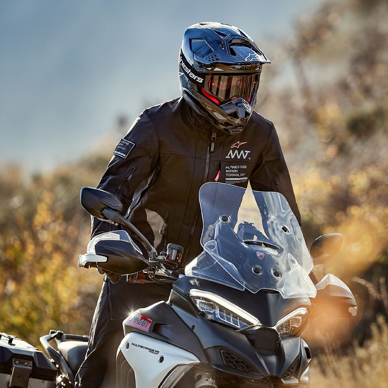 Alpinestars AMT-8 Stretch Drystar XF Motorjas Zwart