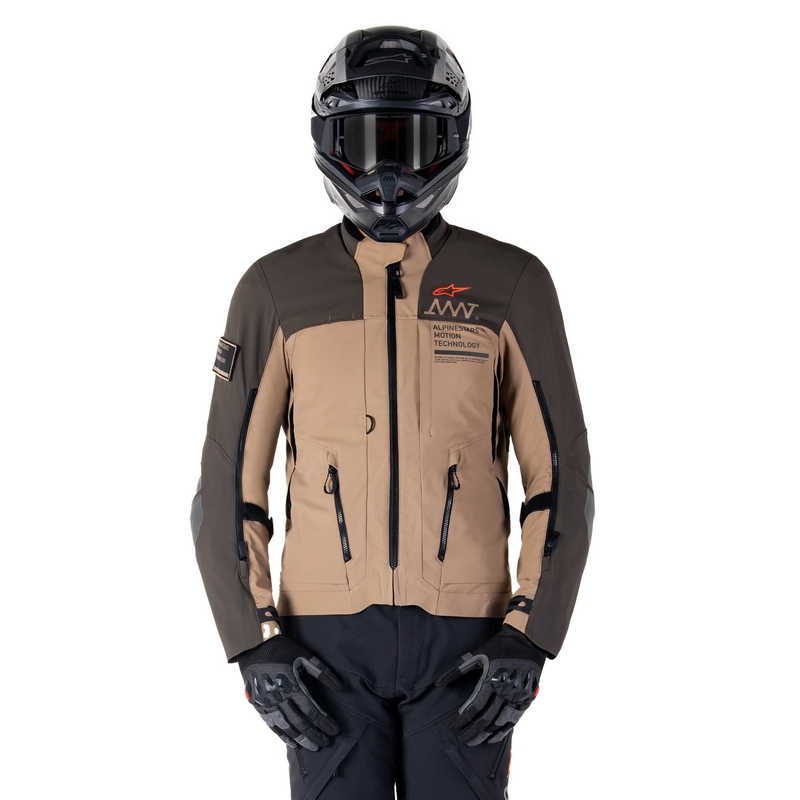 Alpinestars AMT-8 Stretch Drystar XF Bruin-Kaki Motorjack