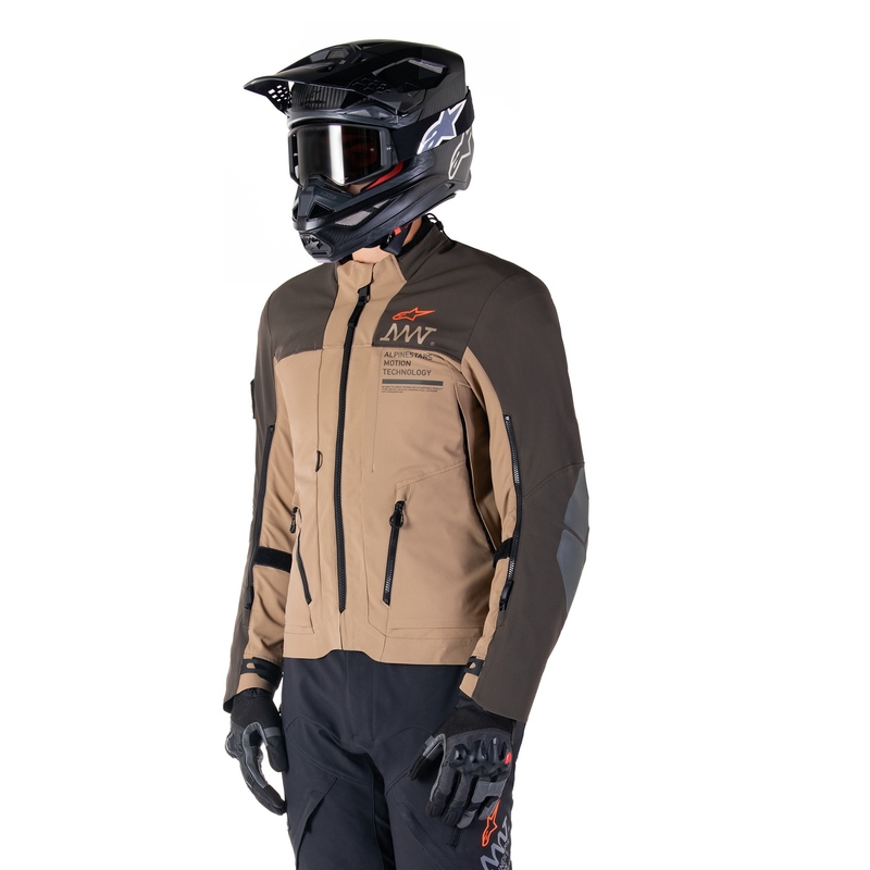 Alpinestars AMT-8 Stretch Drystar XF Bruin-Kaki Motorjack