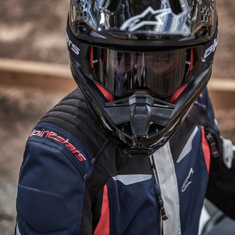 Alpinestars ST-1 Waterdicht Motorjack donkerblauw-zwart-rood