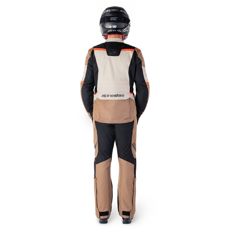 Alpinestars ST-1 Waterdichte khaki-sand-zwart-fluorode motorjas