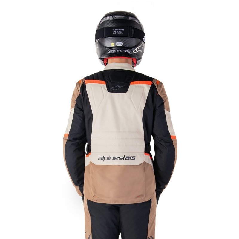 Alpinestars ST-1 Waterdichte khaki-sand-zwart-fluorode motorjas