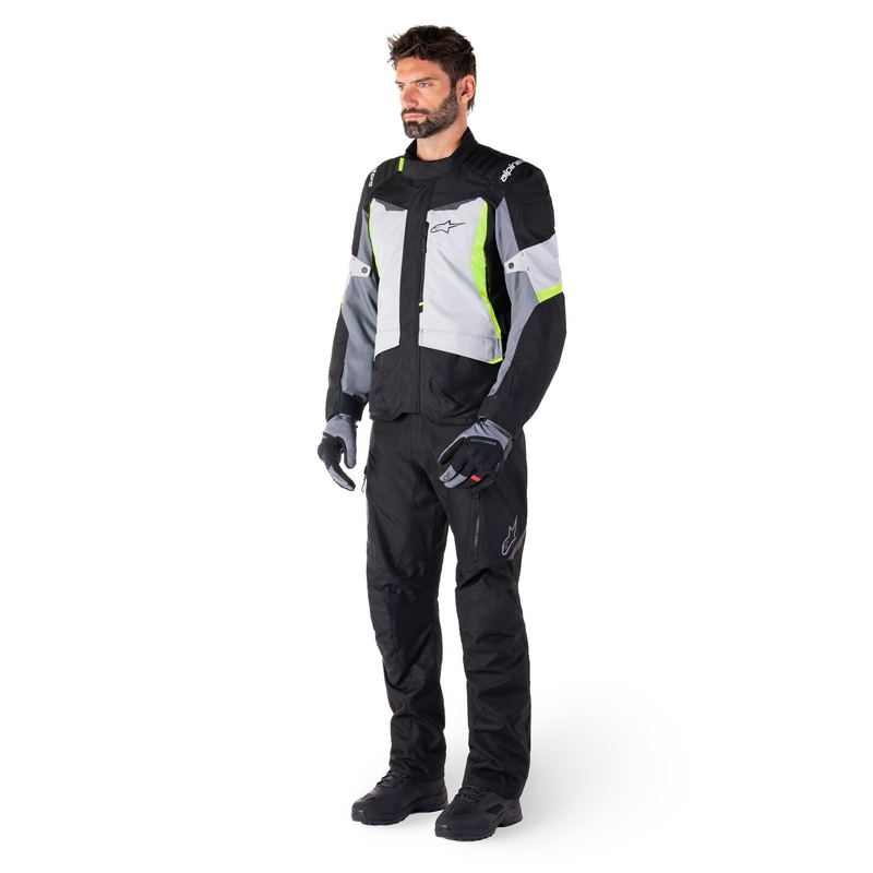 Alpinestars ST-1 Waterdichte grijs-zwart-fluo gele motorjas