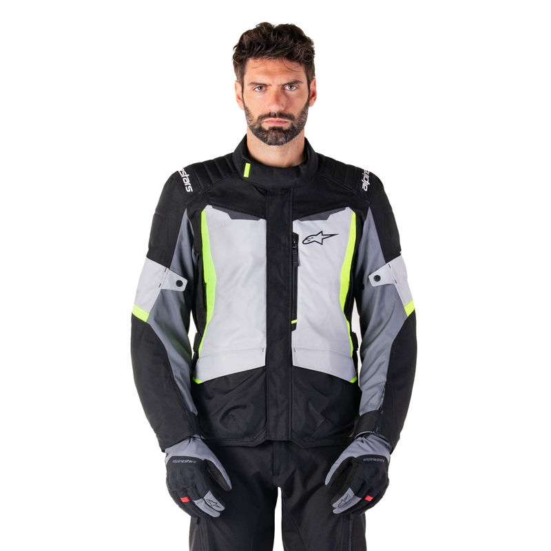 Alpinestars ST-1 Waterdichte grijs-zwart-fluo gele motorjas