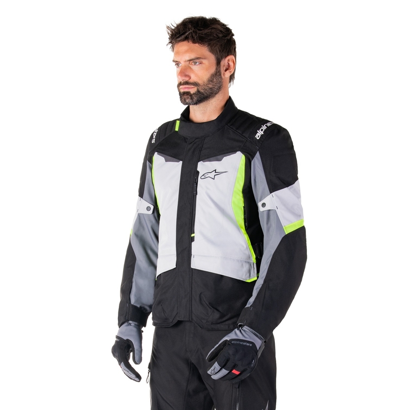 Alpinestars ST-1 Waterdichte grijs-zwart-fluo gele motorjas