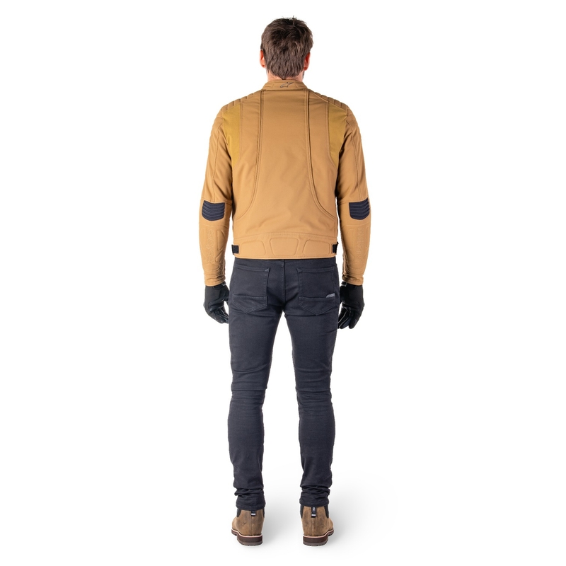 Alpinestars Clayton waterafstotend lichtbruin motorjack