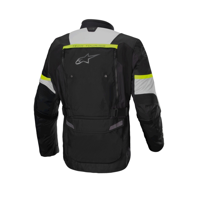 Alpinestars Bogota PRO Drystar zwart-grijs-fluo geel motorjack