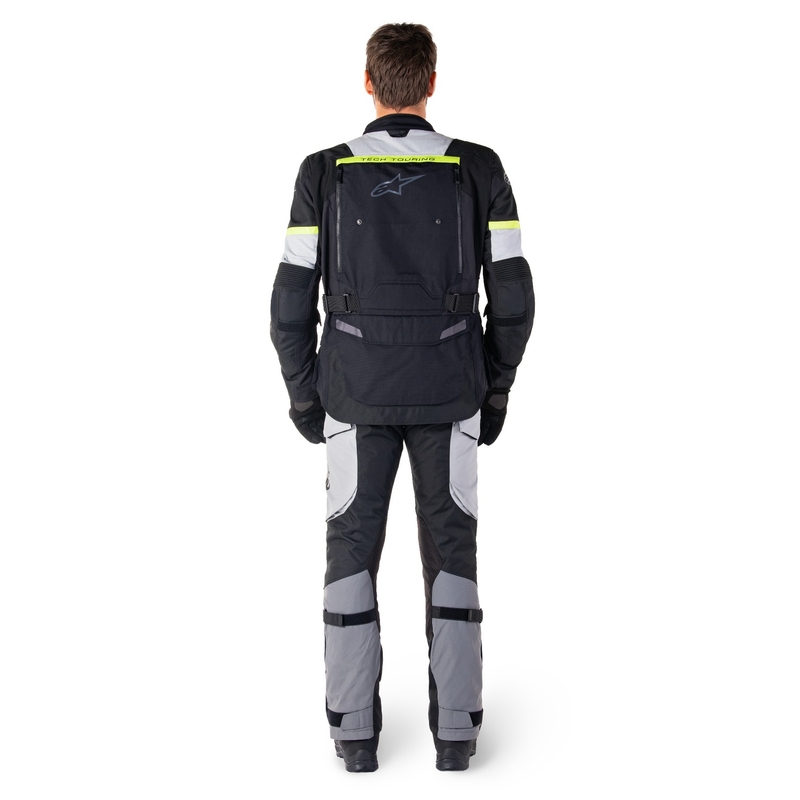 Alpinestars Bogota PRO Drystar zwart-grijs-fluo geel motorjack