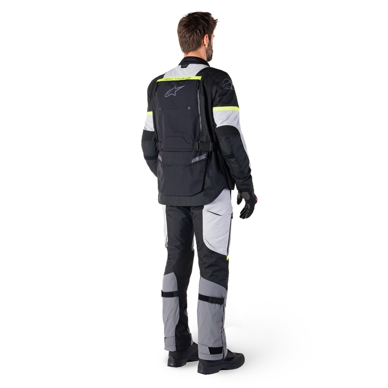 Alpinestars Bogota PRO Drystar zwart-grijs-fluo geel motorjack