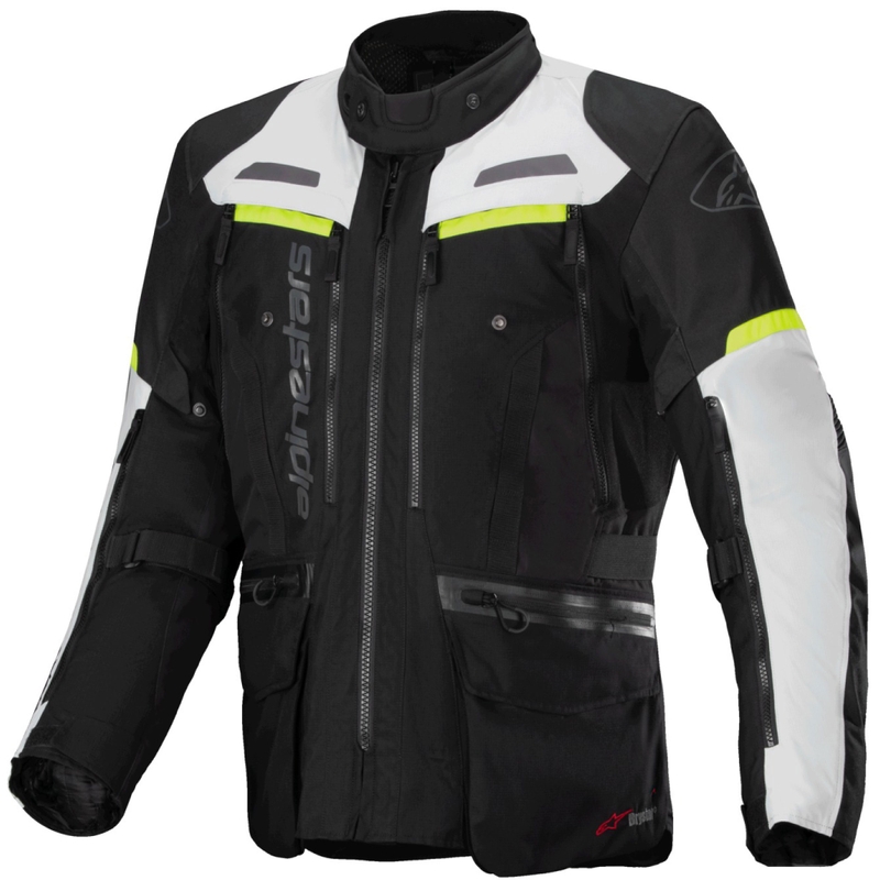 Alpinestars Bogota PRO Drystar zwart-grijs-fluo geel motorjack