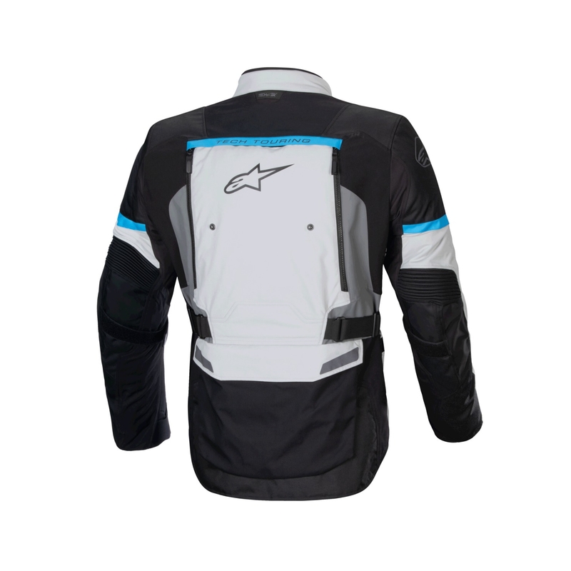 Alpinestars Bogota PRO Drystar grijs-zwart-blauw motorjas