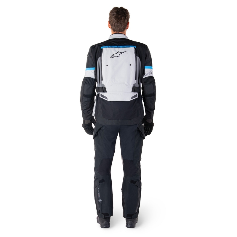 Alpinestars Bogota PRO Drystar grijs-zwart-blauw motorjas