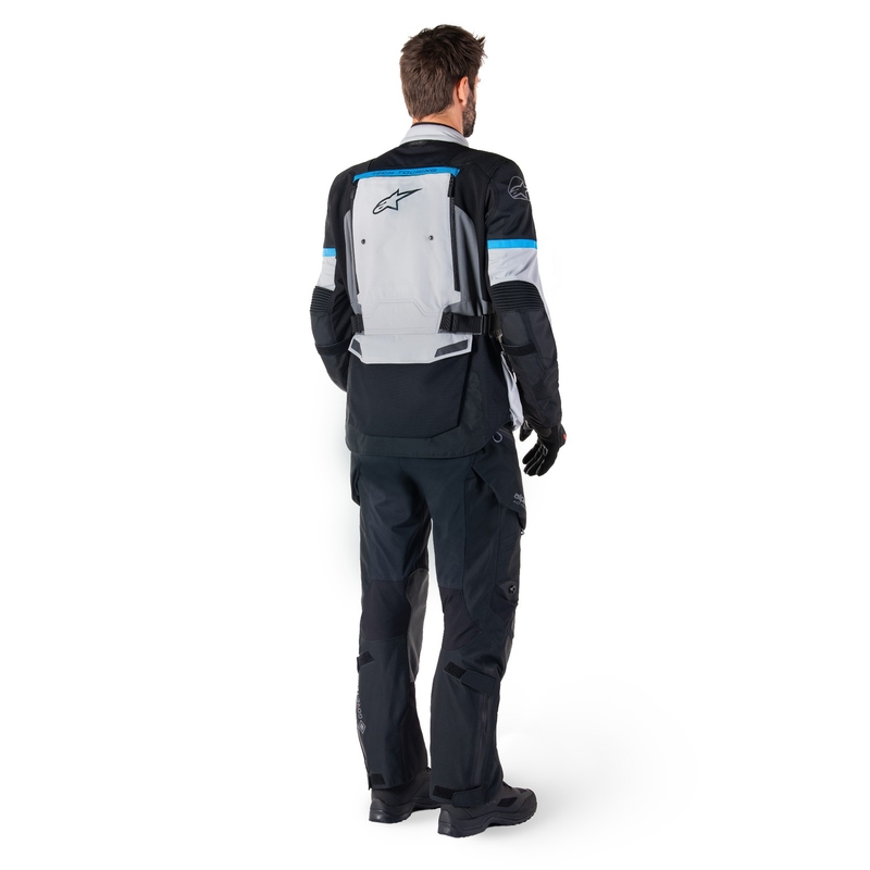 Alpinestars Bogota PRO Drystar grijs-zwart-blauw motorjas