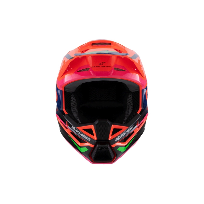 Kinder motorcrosshelm Alpinestars S-M3 HAIDEN DEEGAN fluor oranje-paars-roze-groen
