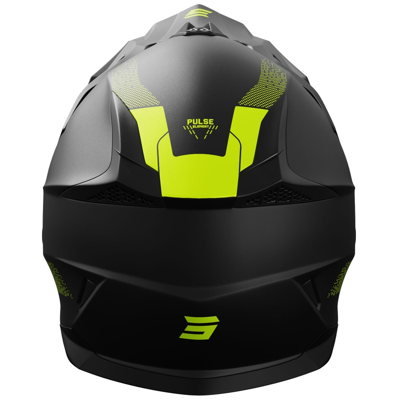 Motorcrosshelm Shot Pulse Element mat fluo geel
