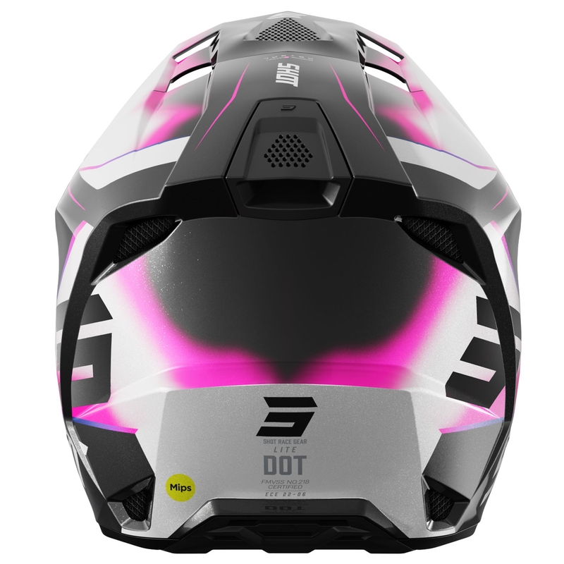 Motorcrosshelm Shot Lite Astral blauw-roze