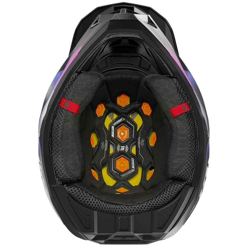 Motorcrosshelm Shot Lite Astral blauw-roze
