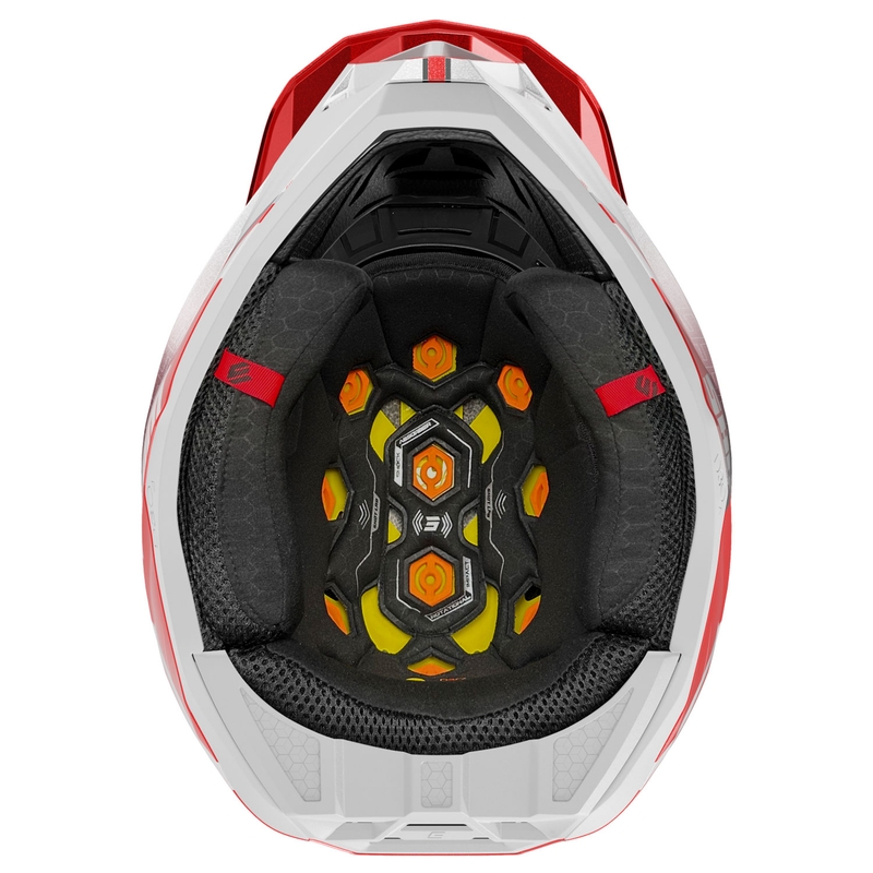Motorcrosshelm Shot Lite Challenger parelmoer rood