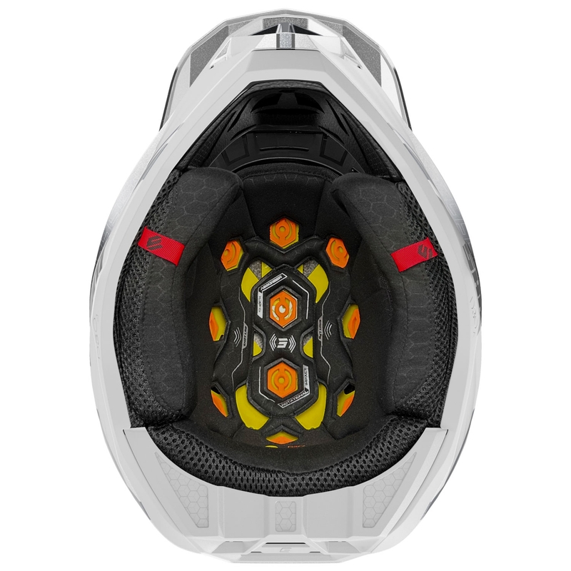 Motorcrosshelm Shot Lite Challenger parel zwart/wit