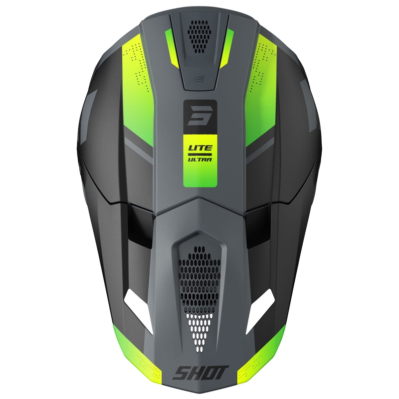 Motorcrosshelm Shot Lite Ultra mat fluo geel