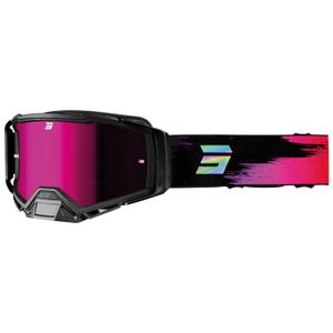 Motorcrossbril Shot Core paars met iridium plexi