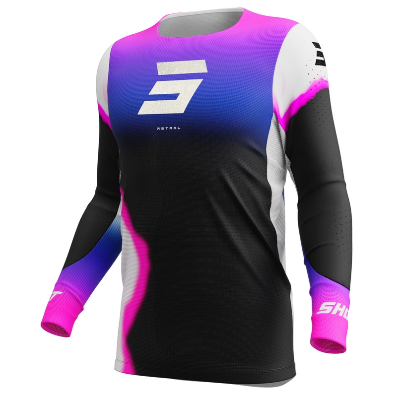 Motorcross trui Shot Aerolite Astral blauw-roze
