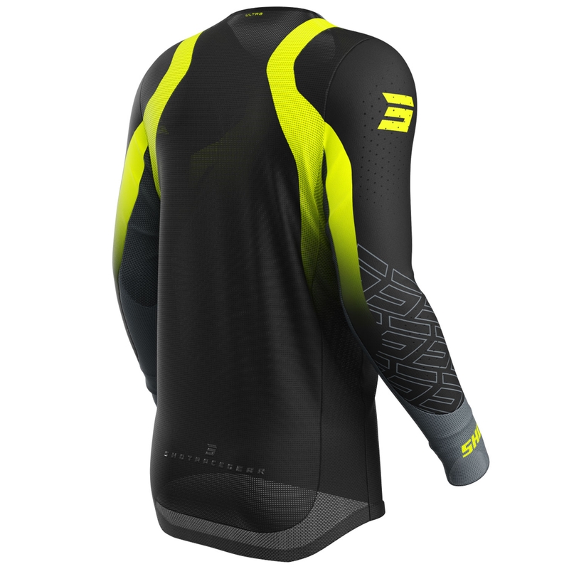 Motorcross trui Shot Aerolite Ultra fluo geel