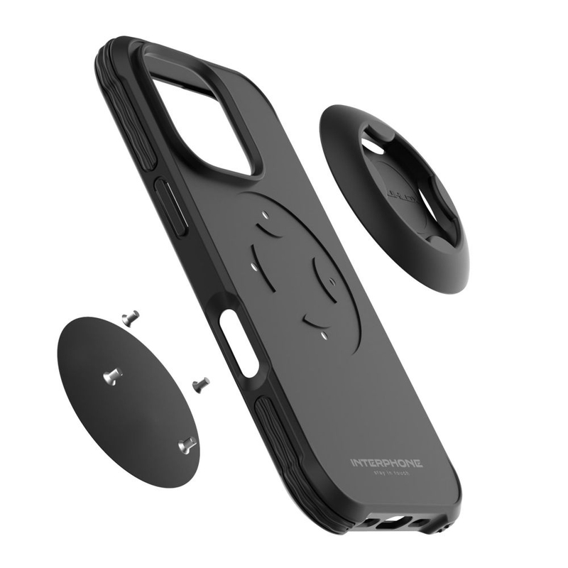 Beschermhoes Interphone QUIKLOX Tetraforce voor Apple iPhone 16 Pro Max zwart