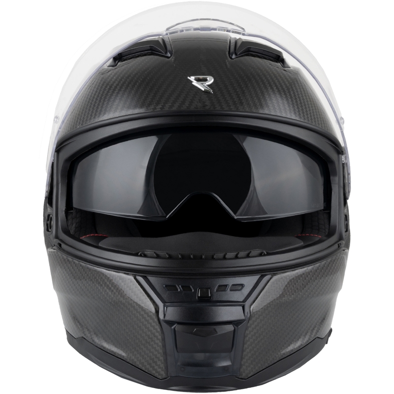 Street Racer Titan Carbon integraalhelm voor motorfietsen, zwart
