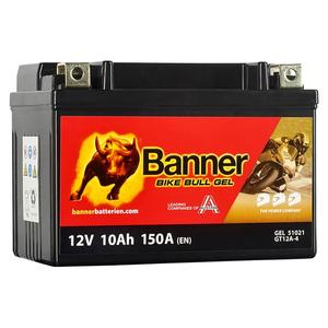 Gel accu Banner Bike Bull GEL 510 21/BGTX12A-4 -GTX12A-4 12V, 10Ah, 150A